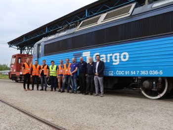 Předání poslední klasické lokomotivy řady 363 doplněnou o ETCS